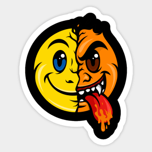 SMILE AND EVIL EMOTION Sticker